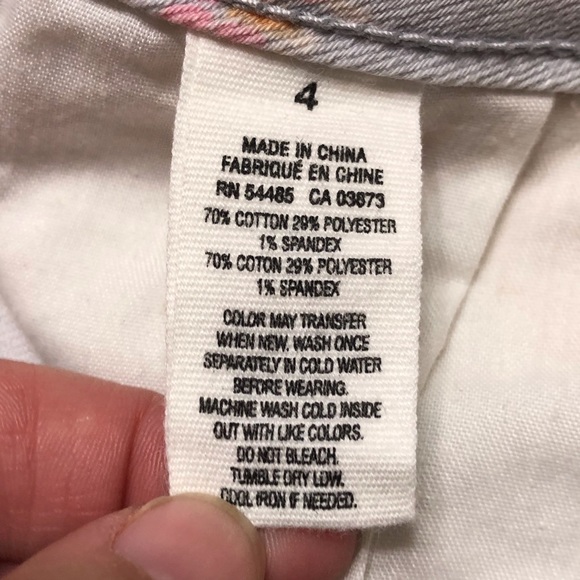 American Eagle Grey Floral Shorts 0542 - Picture 5 of 5